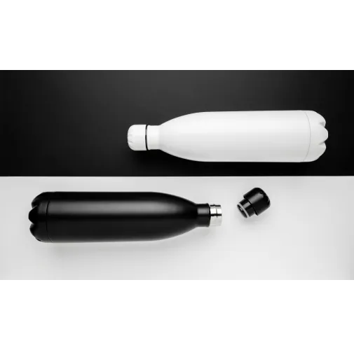 Botella de acero inoxidable al vacío de color sólido 1L