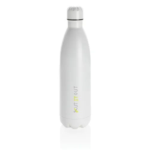 Botella de acero inoxidable al vacío de color sólido 1L