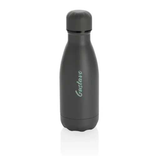 gris Botella de acero inoxidable al vacío de color sólido 260ml