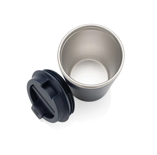 azul marino Taza de doble pared reciclado RCS Java 350 ml