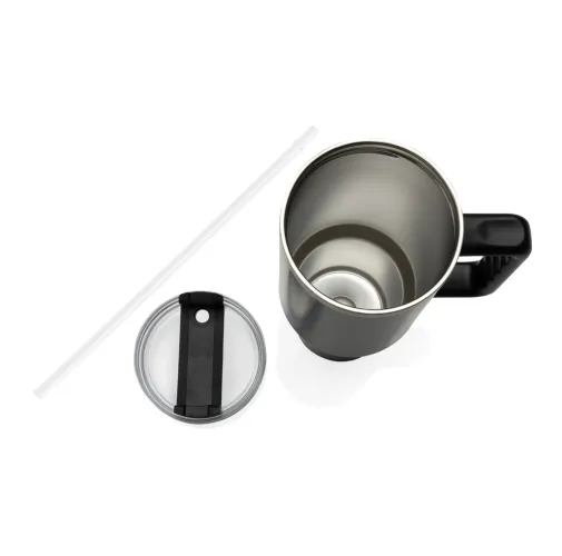 negro Vaso de acero reciclado RCS Peakflow 1200 ml