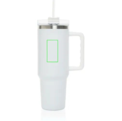 blanco Vaso de acero reciclado RCS Peakflow 1200 ml