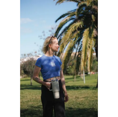 gris Vaso de acero reciclado RCS Peakflow 1200 ml