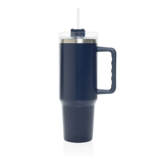 azul marino Vaso de acero reciclado RCS Peakflow 1200 ml
