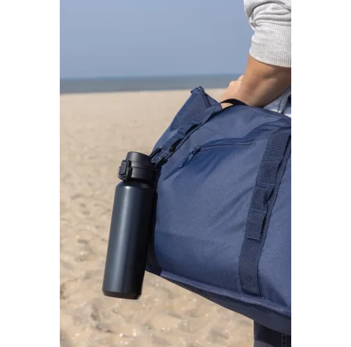 Botella deportiva Via RCS Re-steel con tapa bloqueable 600ML