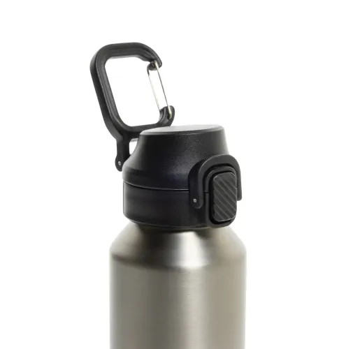 Botella deportiva Via RCS Re-steel con tapa bloqueable 600ML