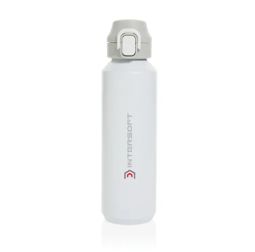 Botella deportiva Via RCS Re-steel con tapa bloqueable 600ML