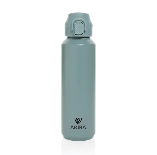 Botella deportiva Via RCS Re-steel con tapa bloqueable 600ML