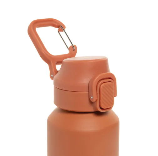 Botella deportiva Via RCS Re-steel con tapa bloqueable 600ML