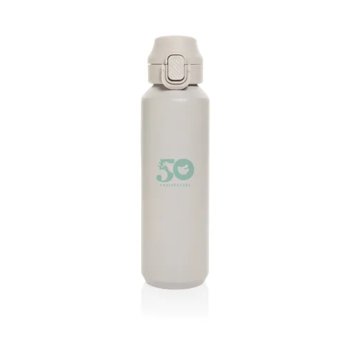 Botella deportiva Via RCS Re-steel con tapa bloqueable 600ML