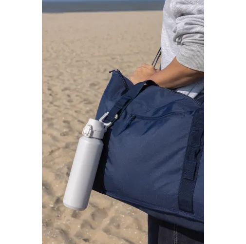 Botella deportiva Via RCS Re-steel con tapa bloqueable 600ML