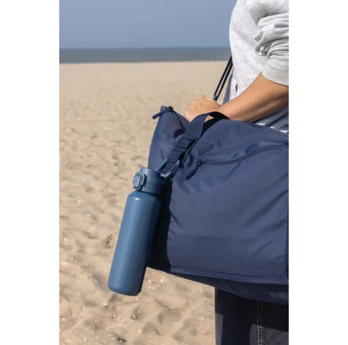 Botella deportiva Via RCS Re-steel con tapa bloqueable 600ML