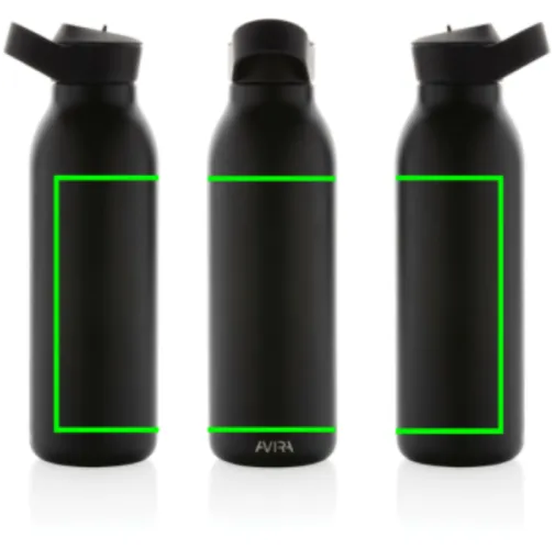 Botella de agua Avira Ara RCS con tapa acero 500ML