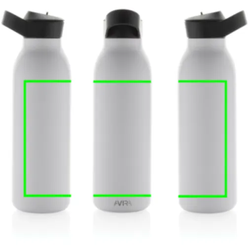 Botella de agua Avira Ara RCS con tapa acero 500ML