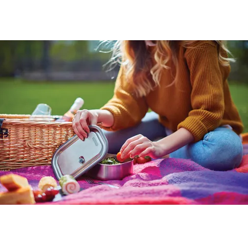 Fiambrera de acero inoxidable grande Black+Blum