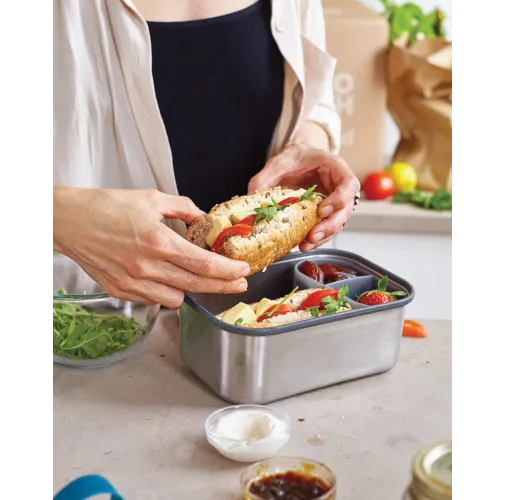 turquesa Sandwichera grande de acero inoxidable Black+Blum