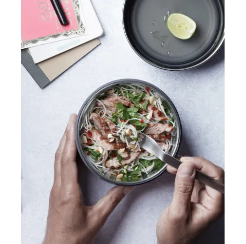 plata Bowl de vidrio Black+Blum 750ml