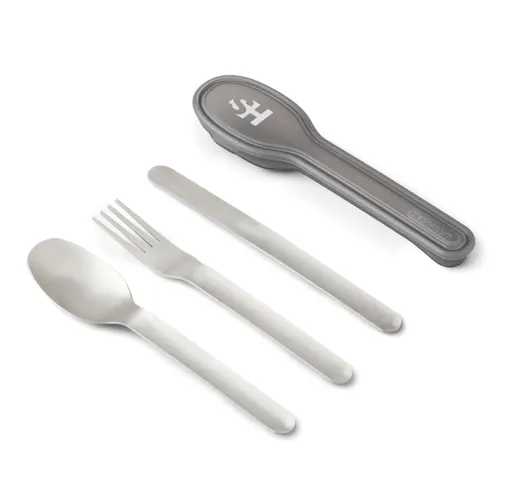 Set de cubiertos negro+Blum