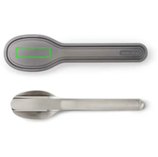 Set de cubiertos negro+Blum