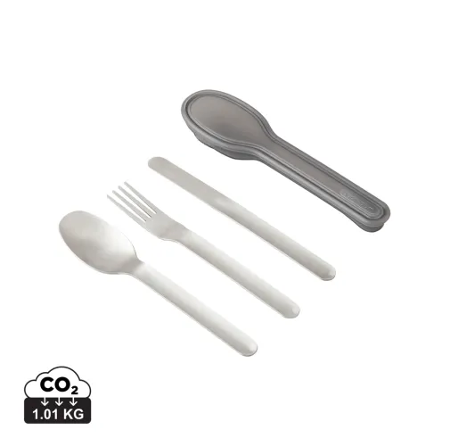 Set de cubiertos negro+Blum