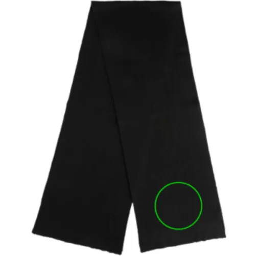 negro Bufanda Elles AWARE™ Polylana® 180x30cm