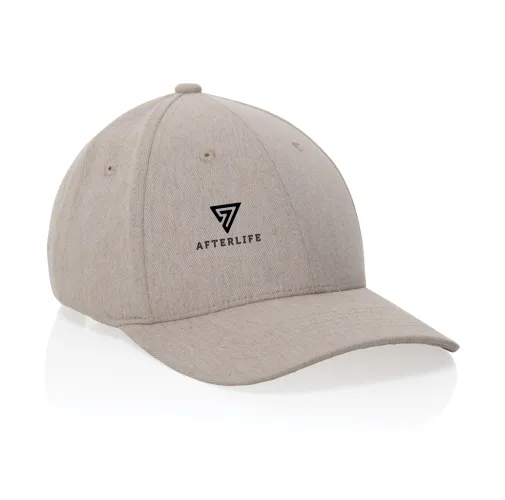 Gorra 6 paneles tejido jaspeado reciclado Milo AWARE™200 gr