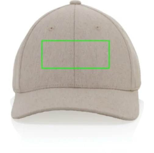 Gorra 6 paneles tejido jaspeado reciclado Milo AWARE™200 gr