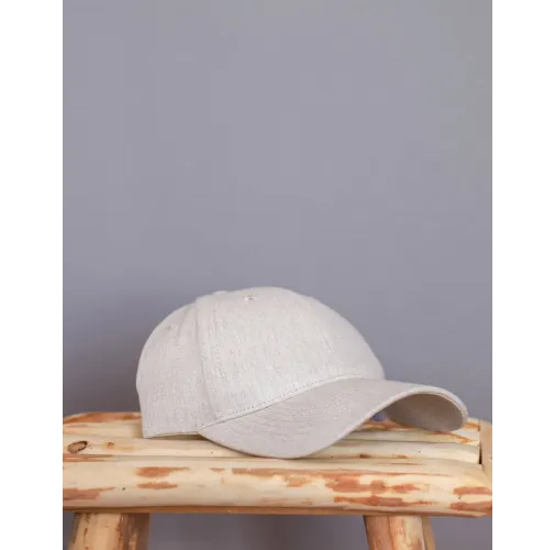 Gorra 6 paneles tejido jaspeado reciclado Milo AWARE™200 gr