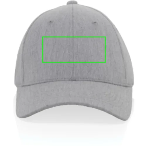 Gorra 6 paneles tejido jaspeado reciclado Milo AWARE™200 gr