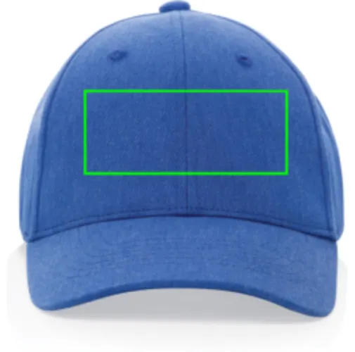 Gorra 6 paneles tejido jaspeado reciclado Milo AWARE™200 gr