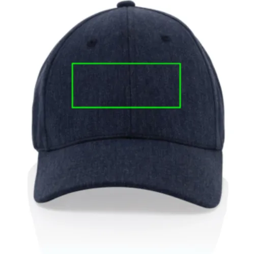 Gorra 6 paneles tejido jaspeado reciclado Milo AWARE™200 gr