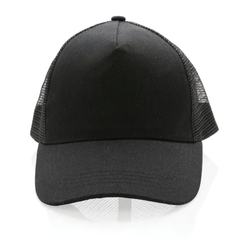 negro Gorra 5 paneles de algodón cepillado 190 gr Impact AWARE ™