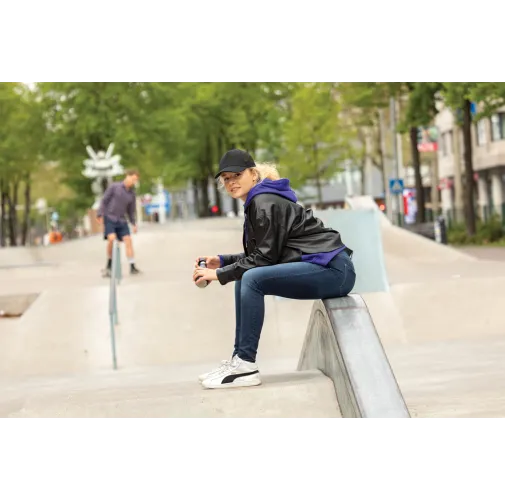 negro Gorra 5 paneles de algodón cepillado 190 gr Impact AWARE ™