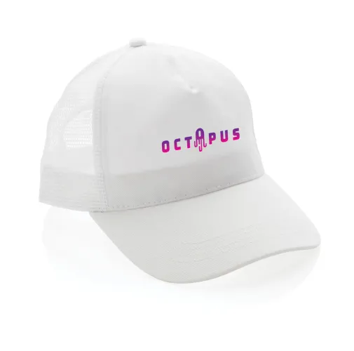 blanco Gorra 5 paneles de algodón cepillado 190 gr Impact AWARE ™