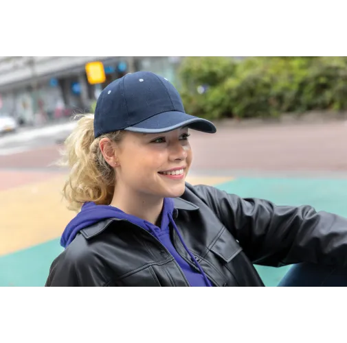 Gorra de 6 paneles de algodón cepillado 280gr Impact AWARE ™