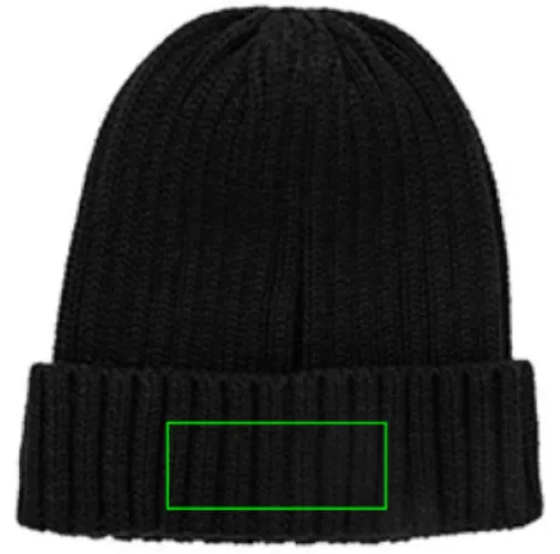 negro Gorro Kennedi AWARE™ Polylana® con canalé grande
