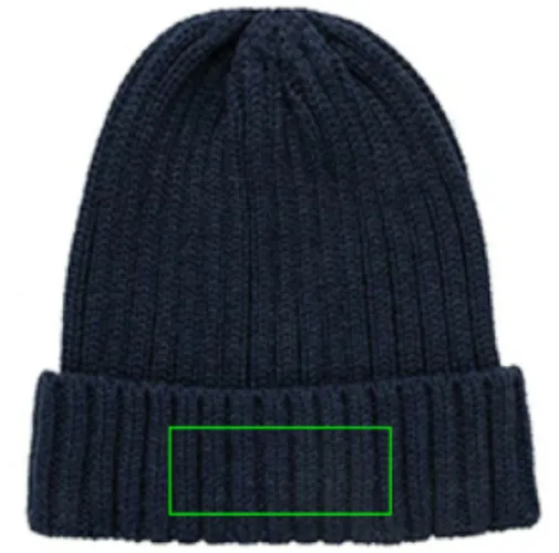 azul marino Gorro Kennedi AWARE™ Polylana® con canalé grande