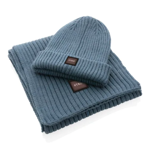 sage blue Bufanda de punto Impact AWARE™ Polylana® 180x25cm