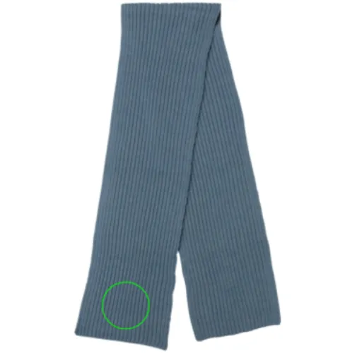 sage blue Bufanda de punto Impact AWARE™ Polylana® 180x25cm