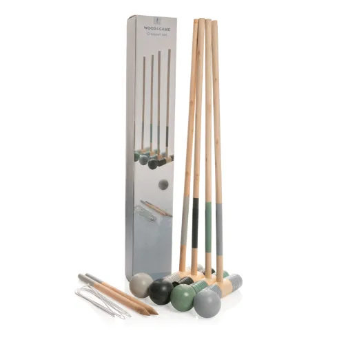 Juego croquet de madera