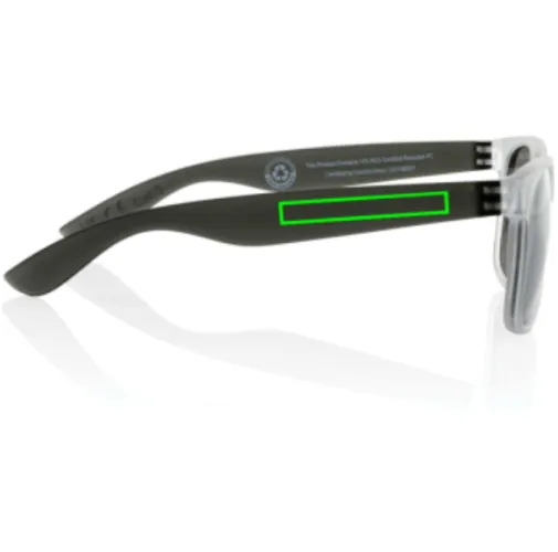 Gafas de sol con lentes de espejo de PC reciclado Gleam RCS