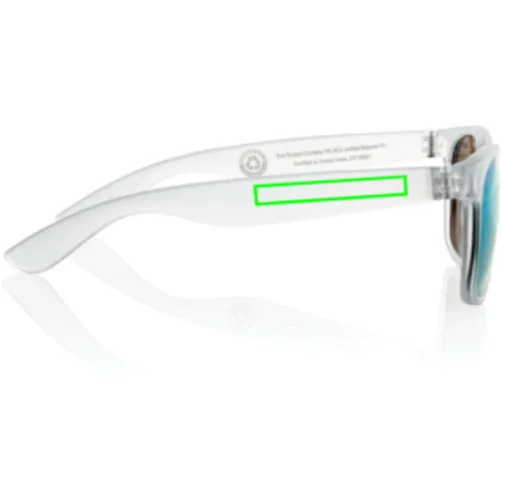 Gafas de sol con lentes de espejo de PC reciclado Gleam RCS
