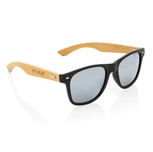 Gafas de sol de plástico reciclado bambú y RCS