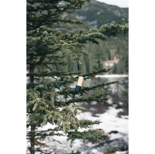 marron Linterna de bambú y plástico reciclado RCS