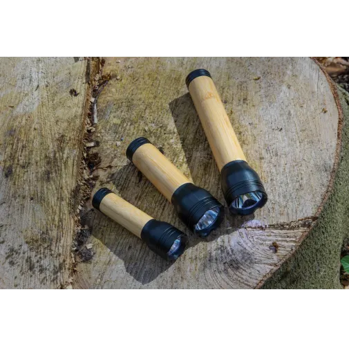 Linterna Lucid bambú y plástico reciclado certificación RCS