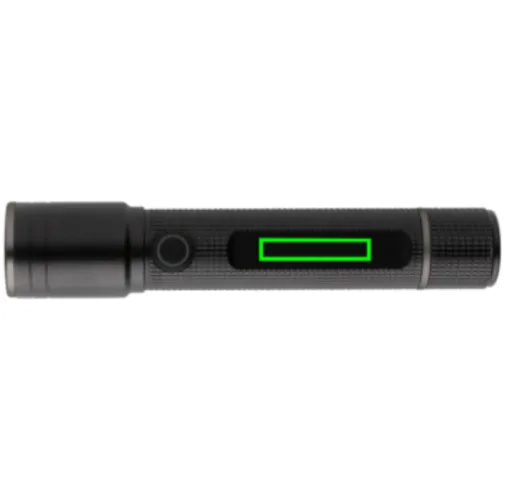 negro Linterna recargable USB Gear X RCS de aluminio reciclado