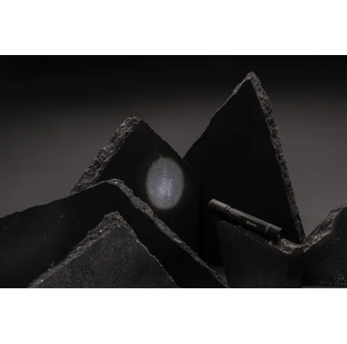 negro Linterna recargable USB Gear X RCS de aluminio reciclado