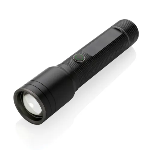 Linterna resistente recargable USB de aluminio reciclado RCS