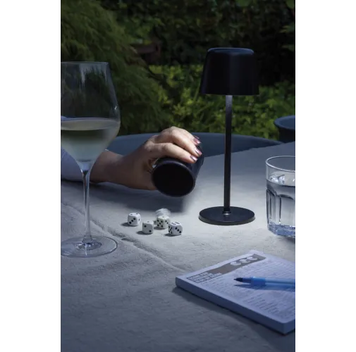 Lámpara de mesa Zenic RCS plástico reciclado recargable USB