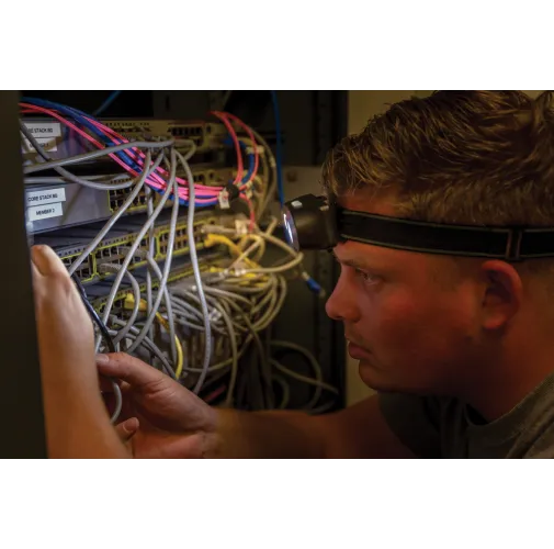 negro Luz de cabeza luz COB y LED